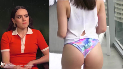 Daisy Ridley Split Screen Deepfake