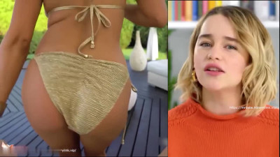 Emilia Clarke Deepfake Split Screen